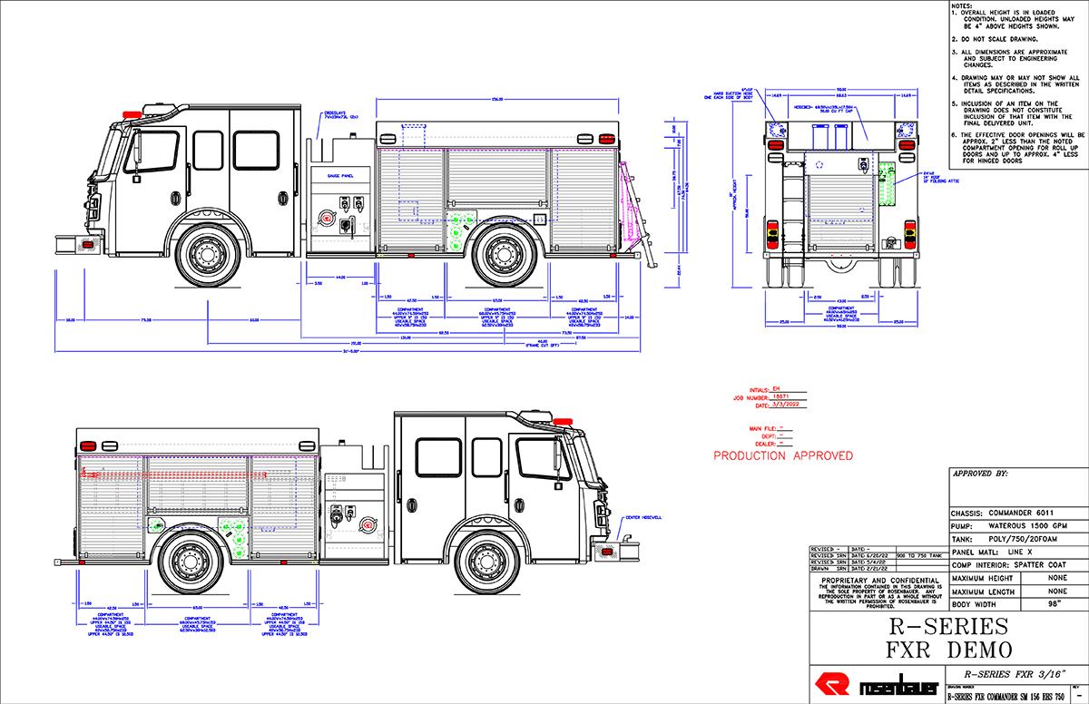 18671 R-Series FXR PROD drawing